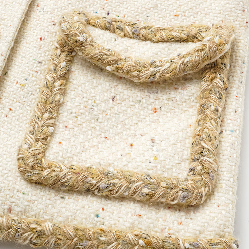 “Tokyo’Hours” Oversized花呢外套—Vanila Milk