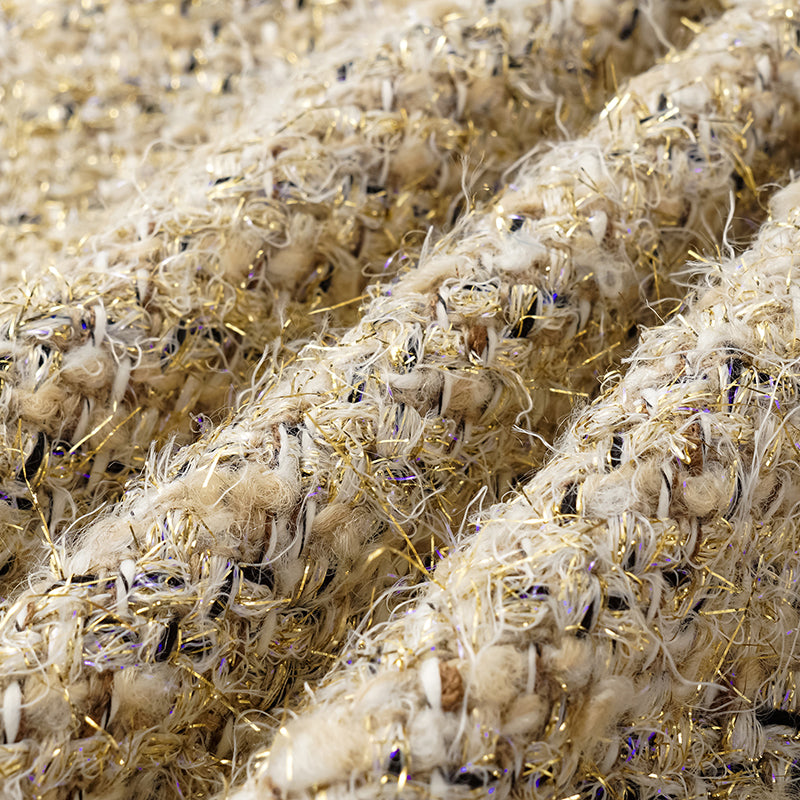 "Winter Versailles" Tweed Jacket - Purple/Gold 