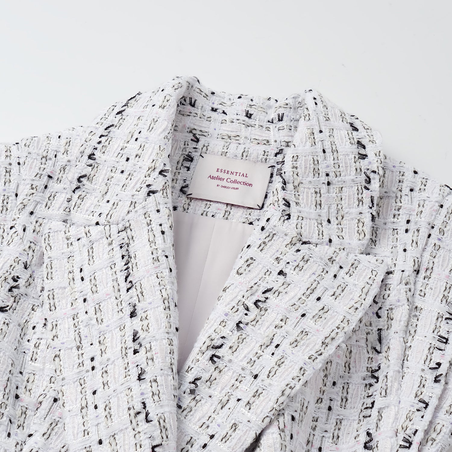 "Arcade of CherJoy Atelier." 法國夏日輕薄花呢立體剪裁馬甲背心洋裝—Celestial Ink