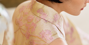 “Iris Gold 鳶尾淡金”義大利真絲緹花剪裁襯衫背心