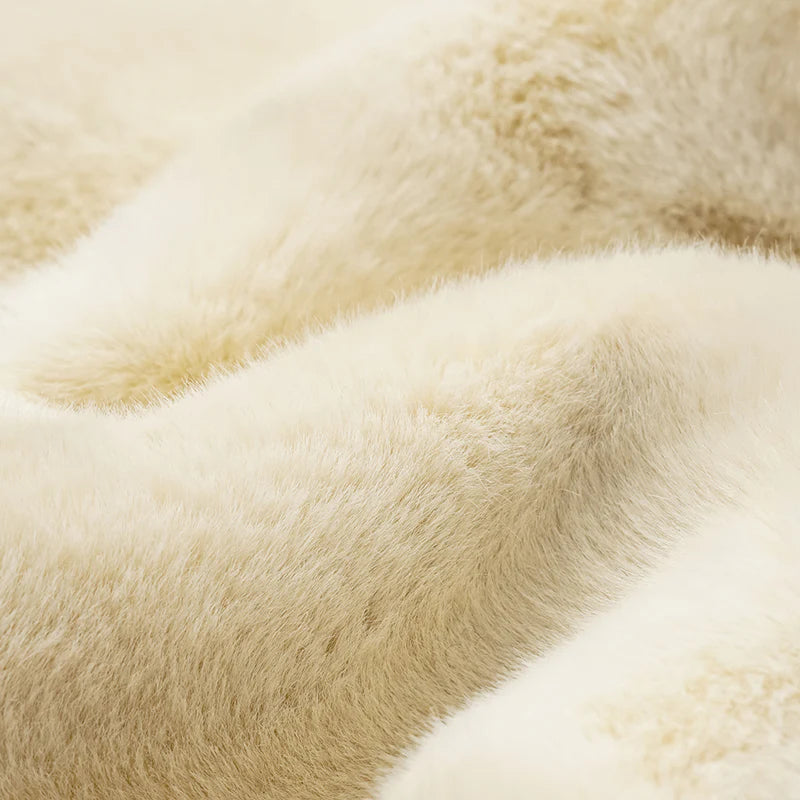 "Imperial Gala" Tech Fur Chinese Style Vest - Platinum Beige 