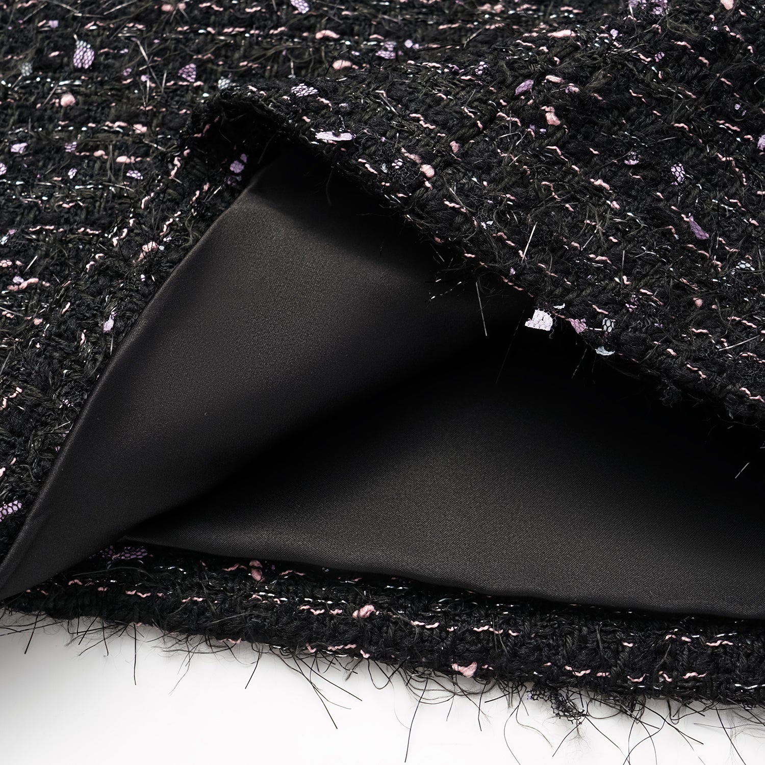 "Brunch at Ritz" Tweed A-line Dress—Hidden Pink 