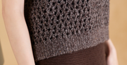 “璀璨日常 Effortless Radiance • 可可 Cocoa” 真絲 Cashmere 鏤空亮片編織針織上衣