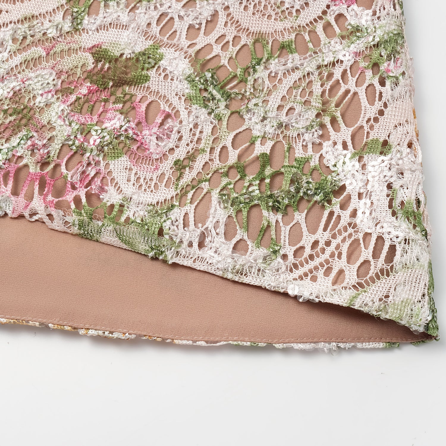 "Imperial Garden Teatime" 義大利奢華畫繡蕾絲背心—春曦呢喃