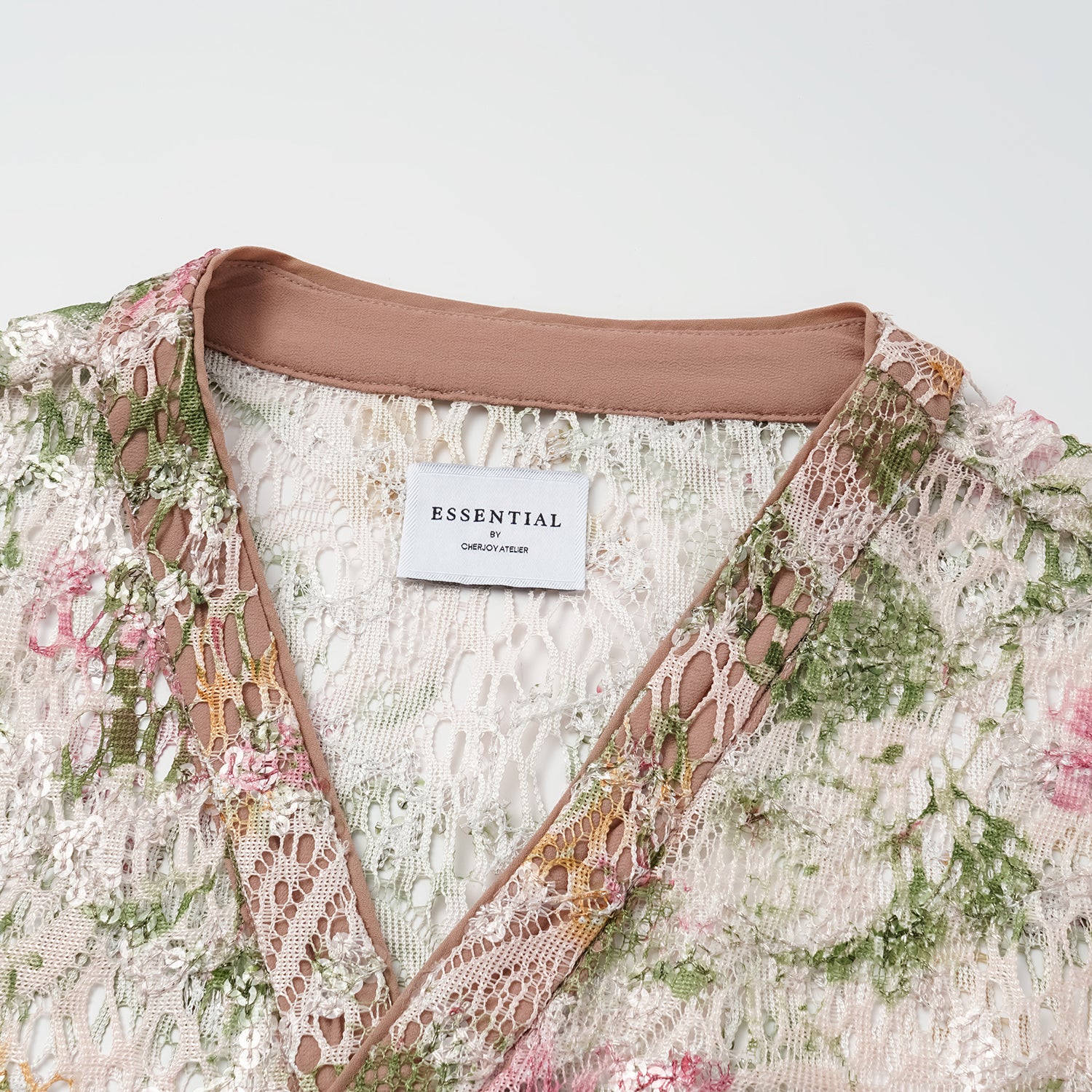 "Imperial Garden Teatime" 義大利奢華畫繡蕾絲開衫—春曦呢喃