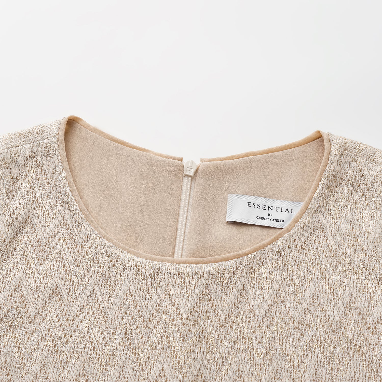 “Summer Diary”義大利Chevron山形金縷織紋針織背心—Isle Breeze沙嶼暖風