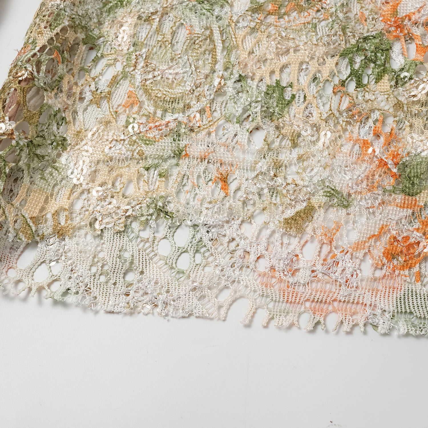 "Imperial Garden Teatime" 義大利奢華畫繡蕾絲喇叭褲 —茶野絮語