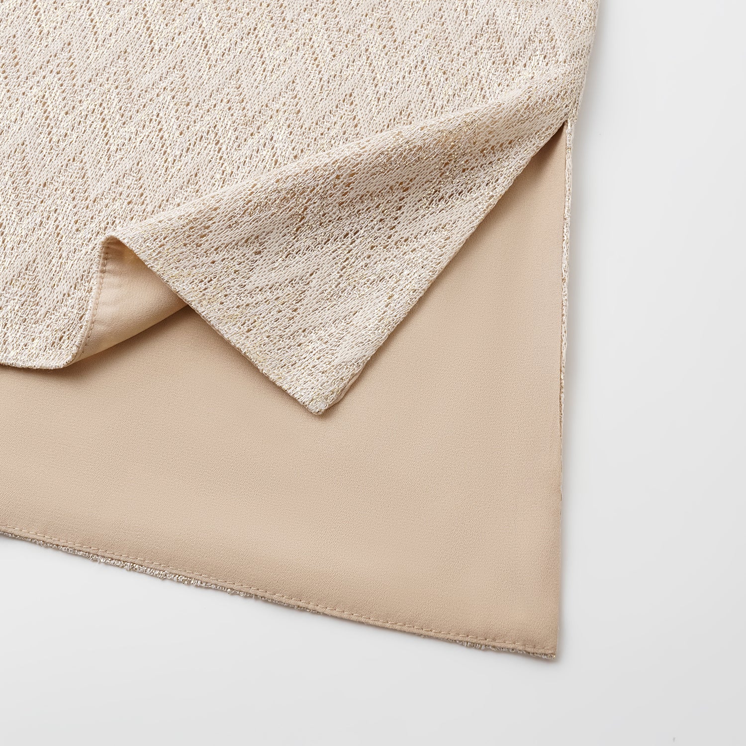 “Summer Diary”義大利Chevron山形金縷織紋Oversized針織上衣—Isle Breeze沙嶼暖風