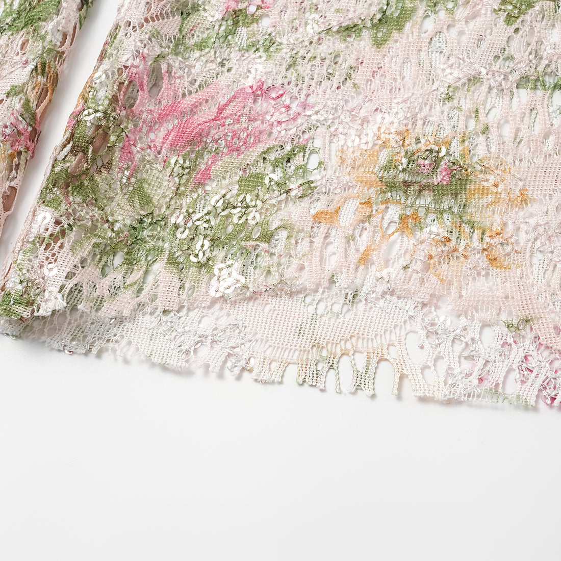 "Imperial Garden Teatime" Italian luxury embroidered lace flared pants - Chunxi whisper