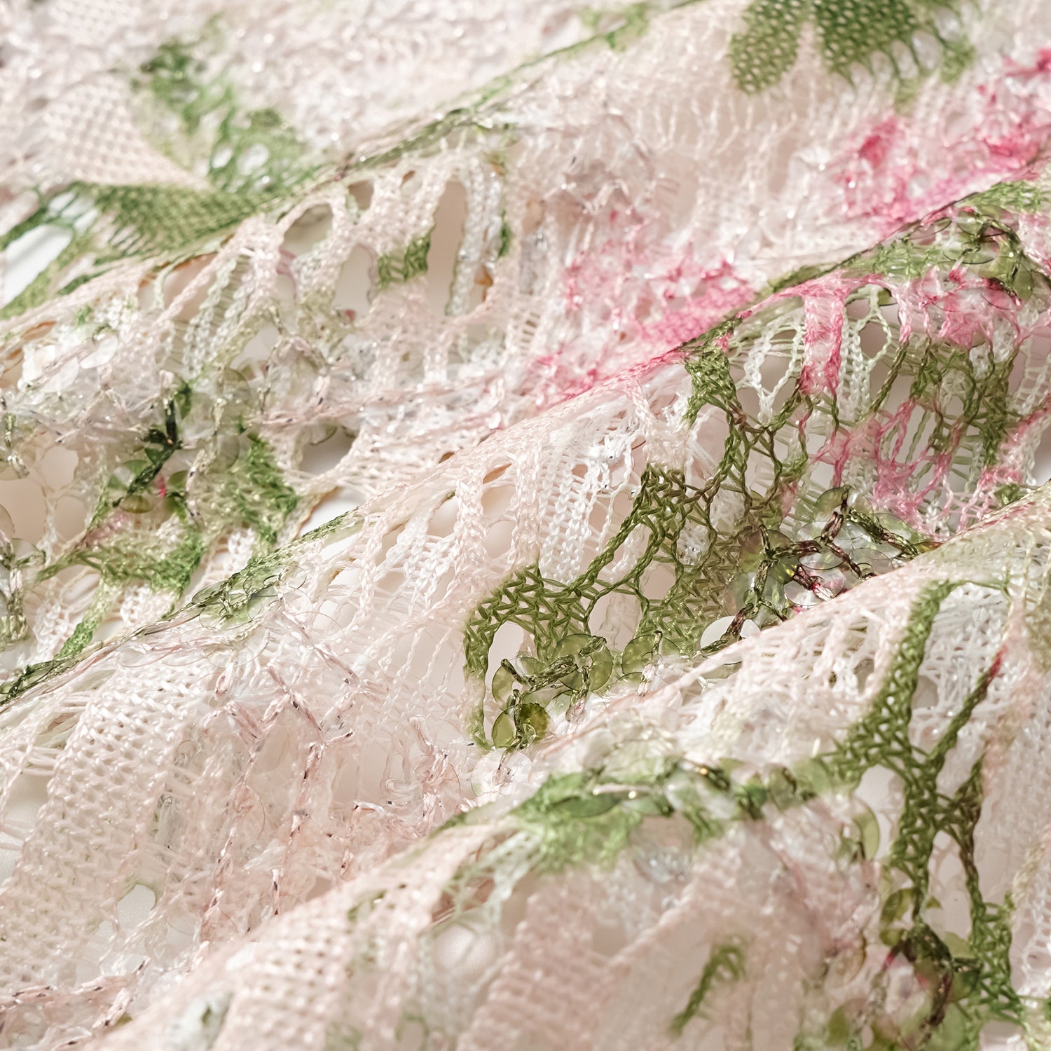 "Imperial Garden Teatime" 義大利奢華畫繡蕾絲喇叭褲—春曦呢喃