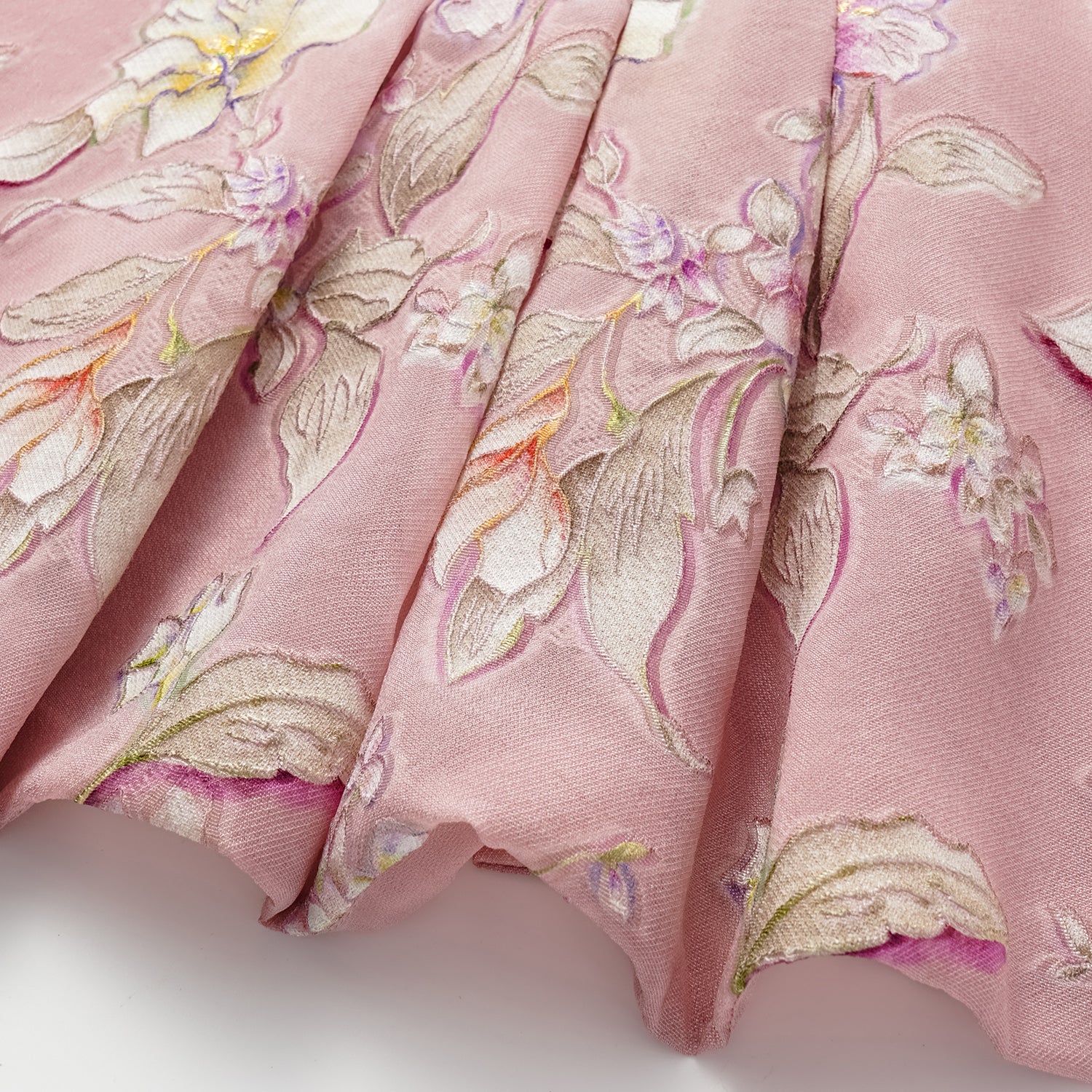 "Imperial Garden Teatime” 義大利手繪真絲面料特殊剪裁國風襯衫