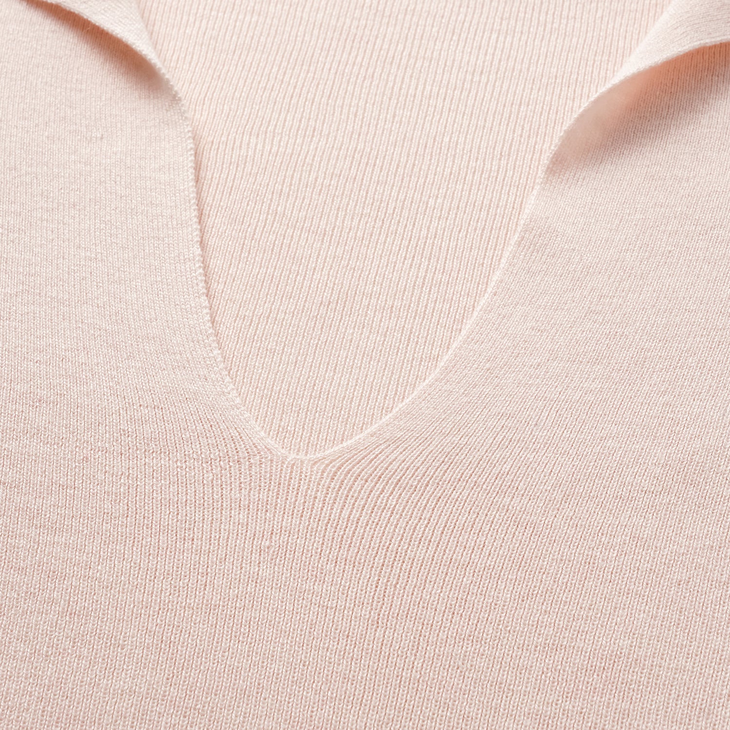 “Spring diary.” Silk Cashmere真絲喀什米爾V領上衣—Rose