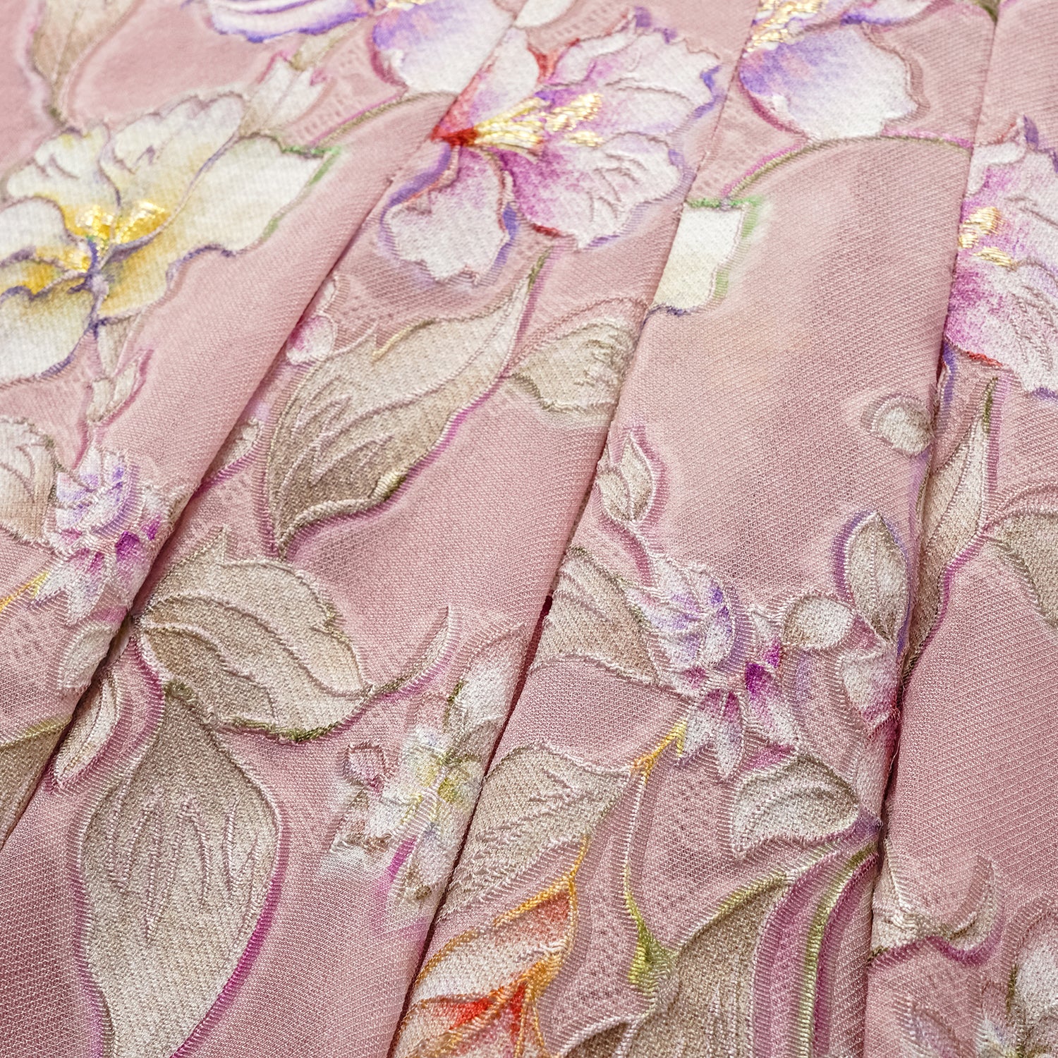 "Imperial Garden Teatime” 義大利手繪真絲面料特殊剪裁國風襯衫