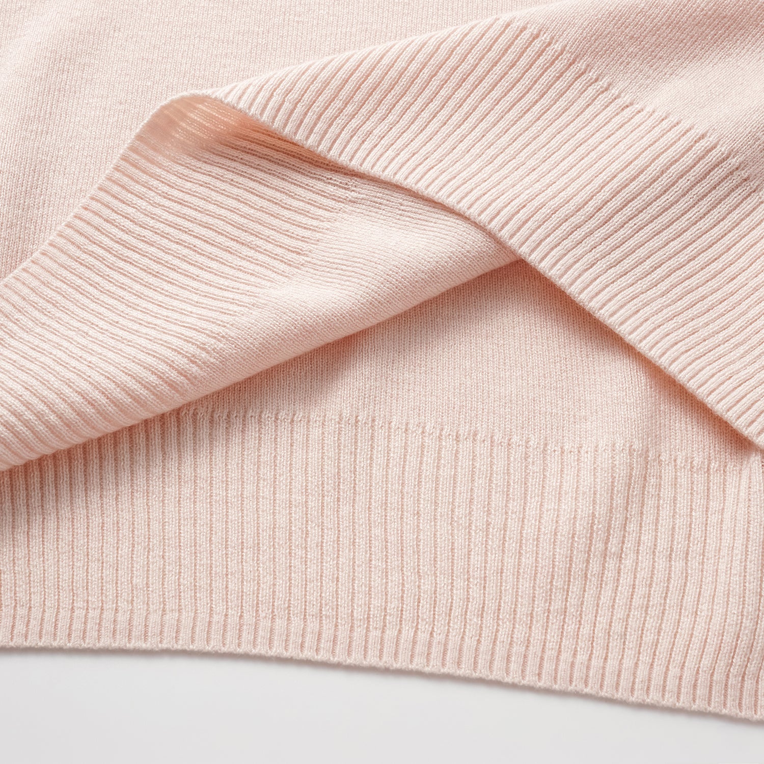 “Spring diary.” Silk Cashmere真絲喀什米爾V領上衣—Rose