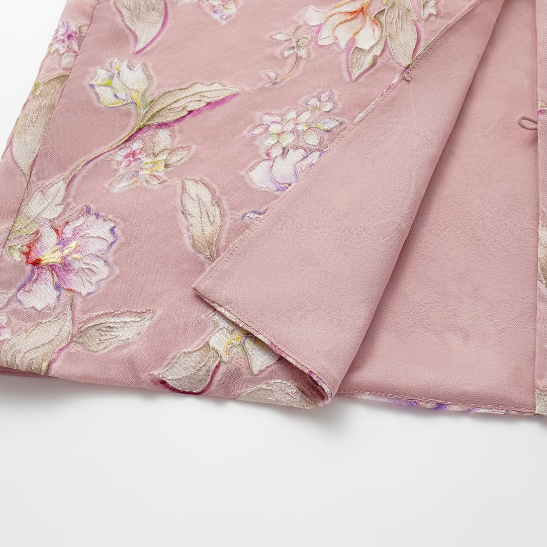 "Imperial Garden Teatime" Italian hand-painted silk vest