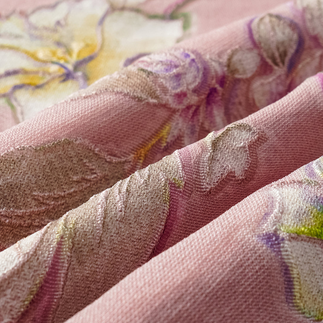 "Imperial Garden Teatime" Italian hand-painted silk vest
