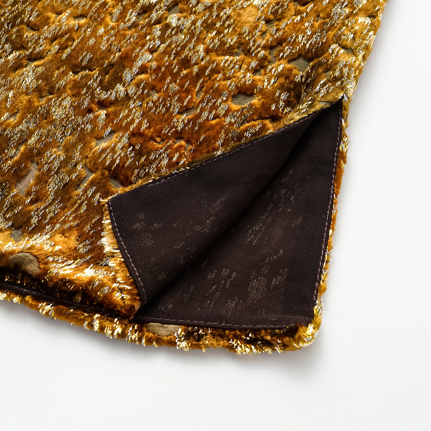 "Imperial Garden Teatime” 真絲絲絨國風背心—暮秋琥珀