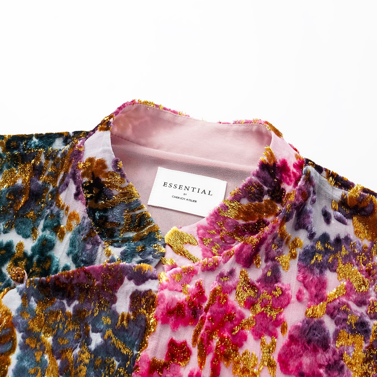 "Imperial Garden Teatime" Silk Velvet Chinese Style Vest - Zui Yanzhi 