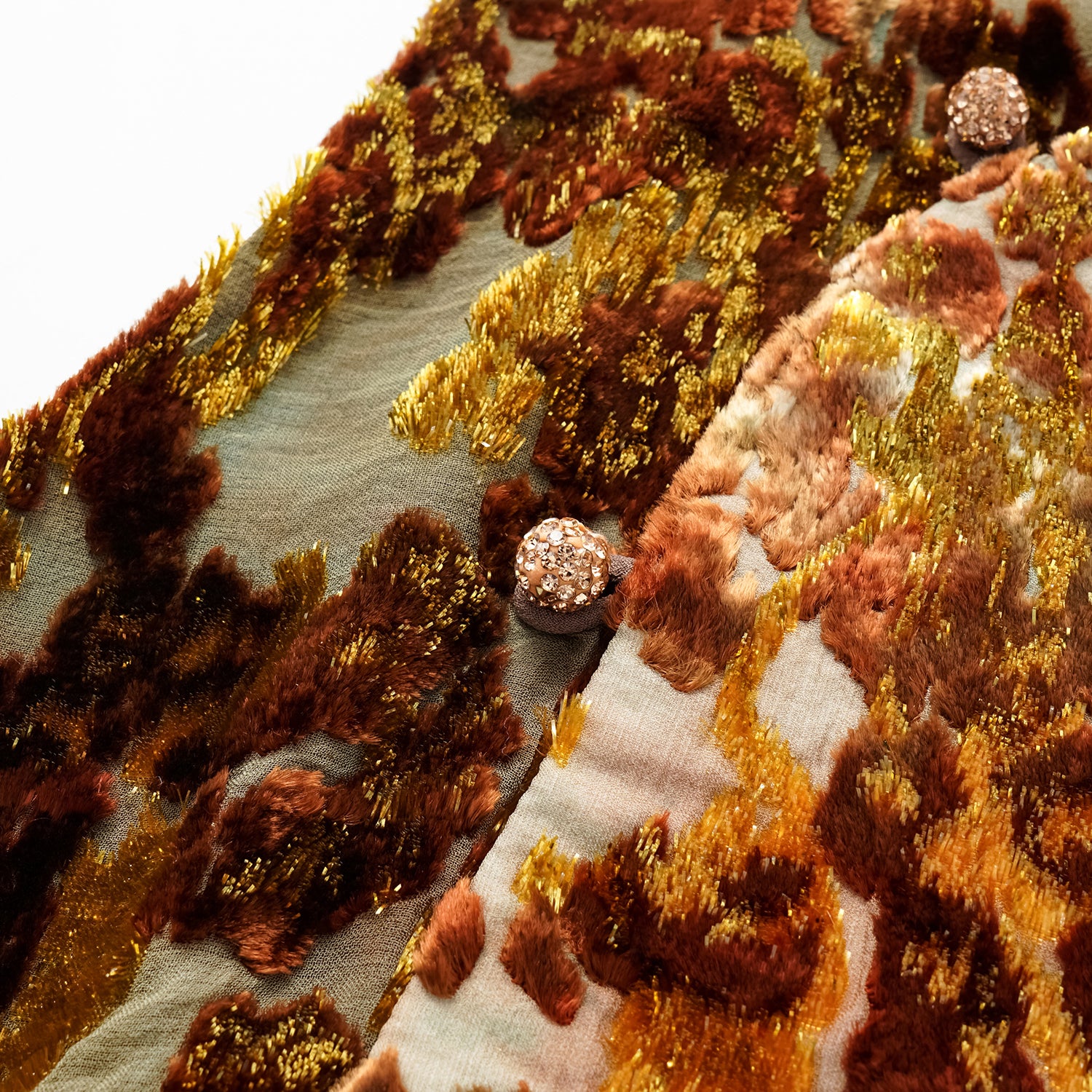 "Imperial Garden Teatime" Silk Velvet Chinese Style Vest - Cuiyan 