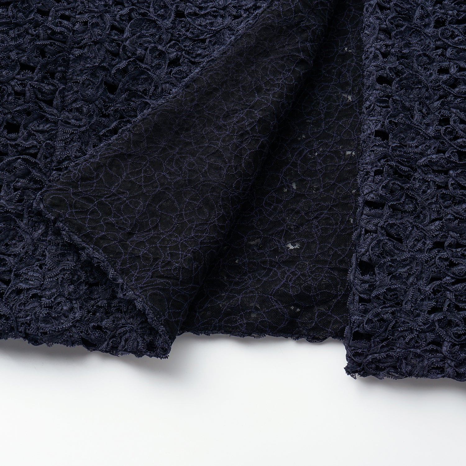 “Sloane Ave."繞畫織藝鏤花蕾絲外套—Indigo Ballad布爾藍調