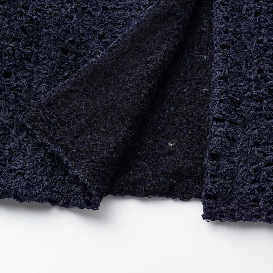 “Sloane Ave."繞畫織藝鏤花蕾絲外套—Indigo Ballad布爾藍調