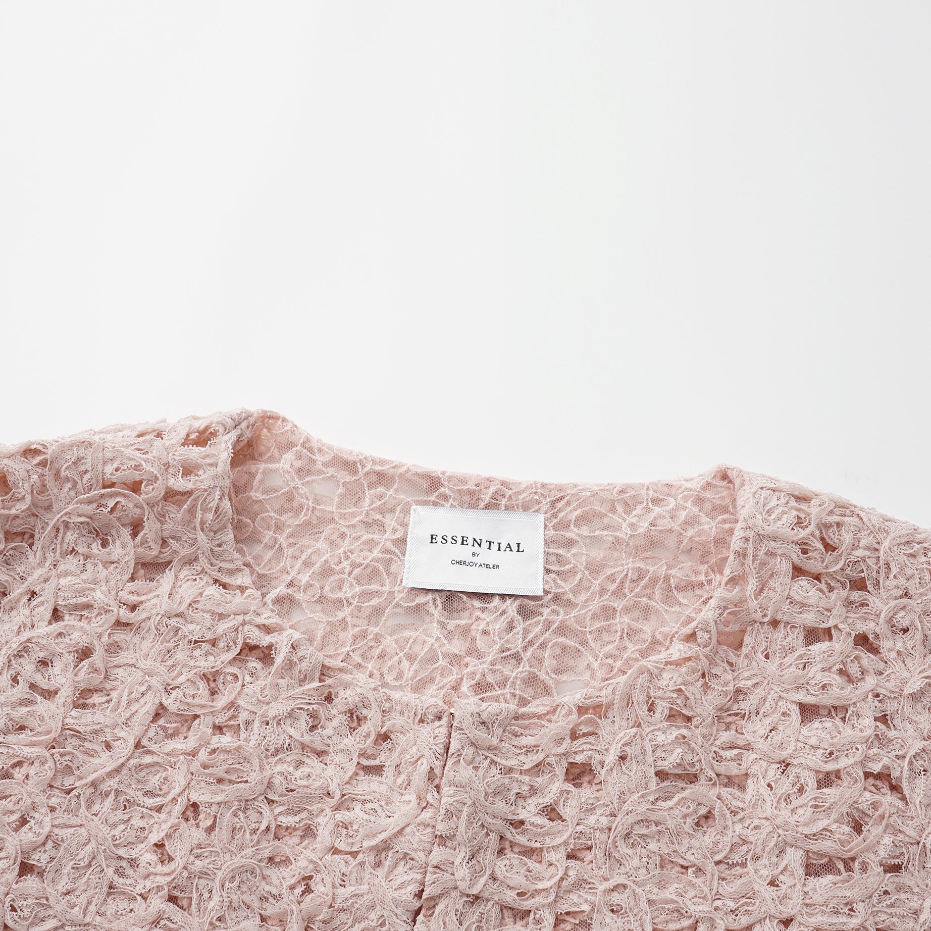 “Sloane Ave."繞畫織藝鏤花蕾絲外套—Rose Reverie織夢玫瑰