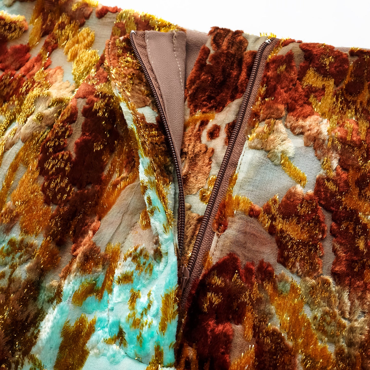 "Imperial Garden Teatime" Silk Velvet Chinese Style Shorts - Cuiyan 