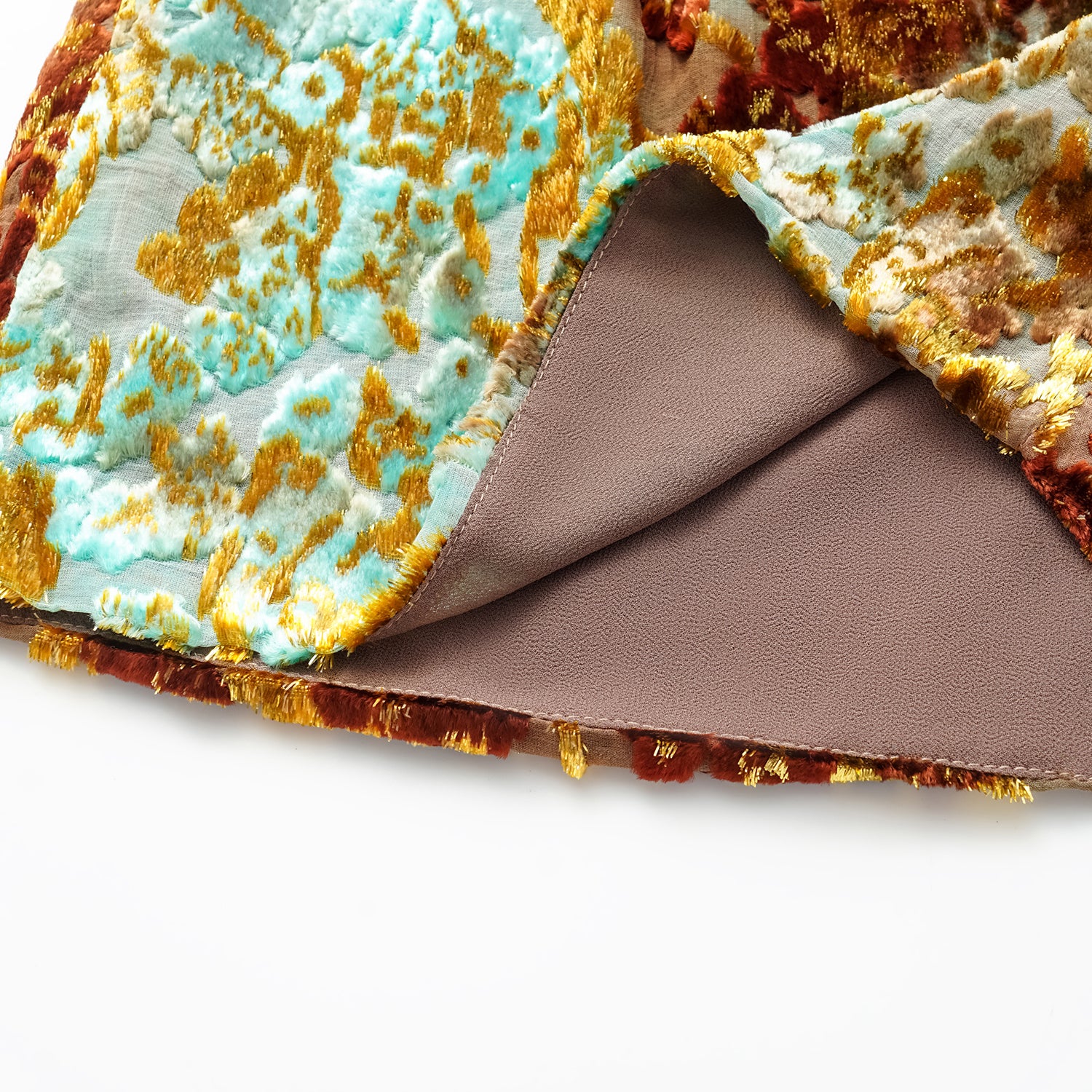 "Imperial Garden Teatime" Silk Velvet Chinese Style Shorts - Cuiyan 