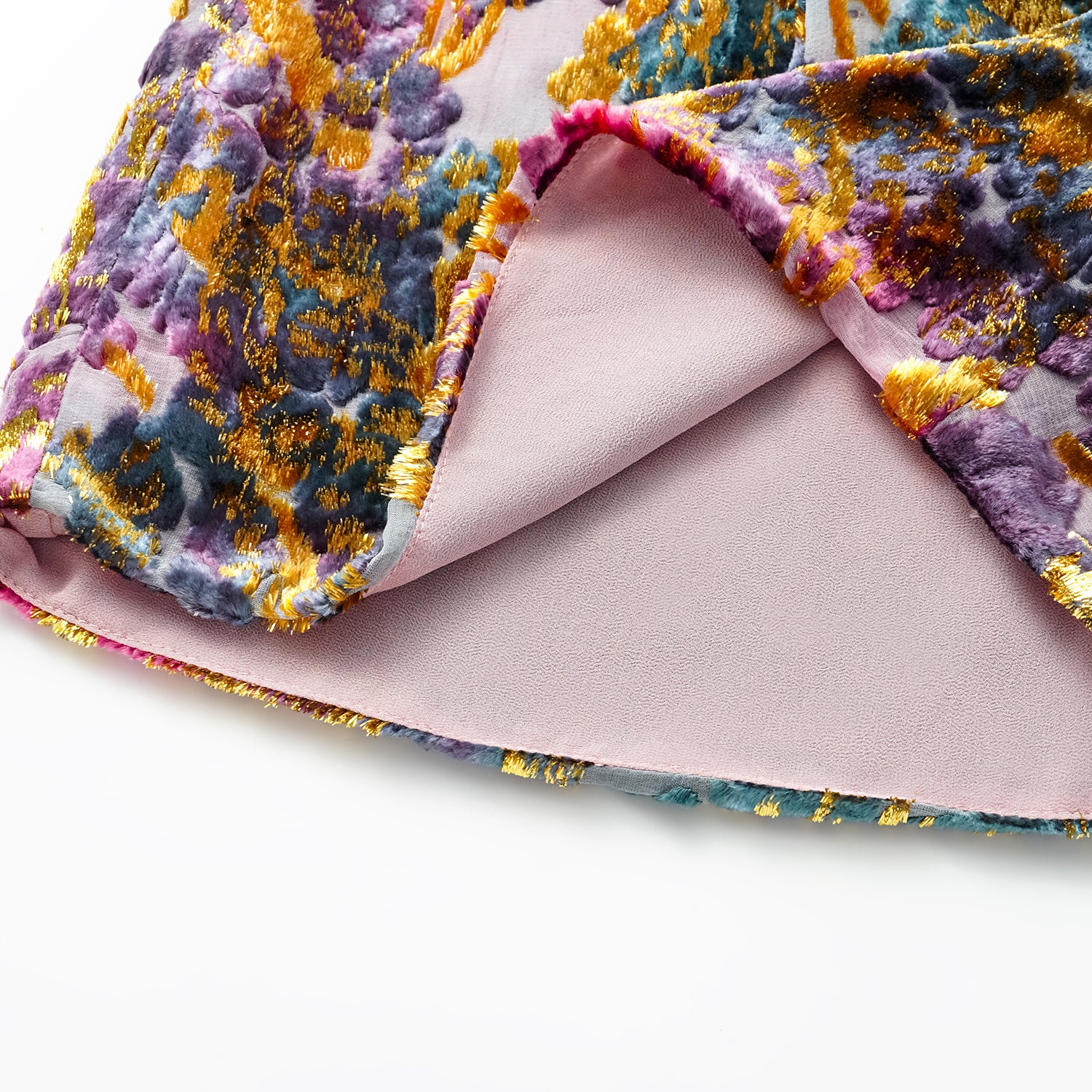 "Imperial Garden Teatime" Silk Velvet Chinese Style Shorts - Zui Rouge 