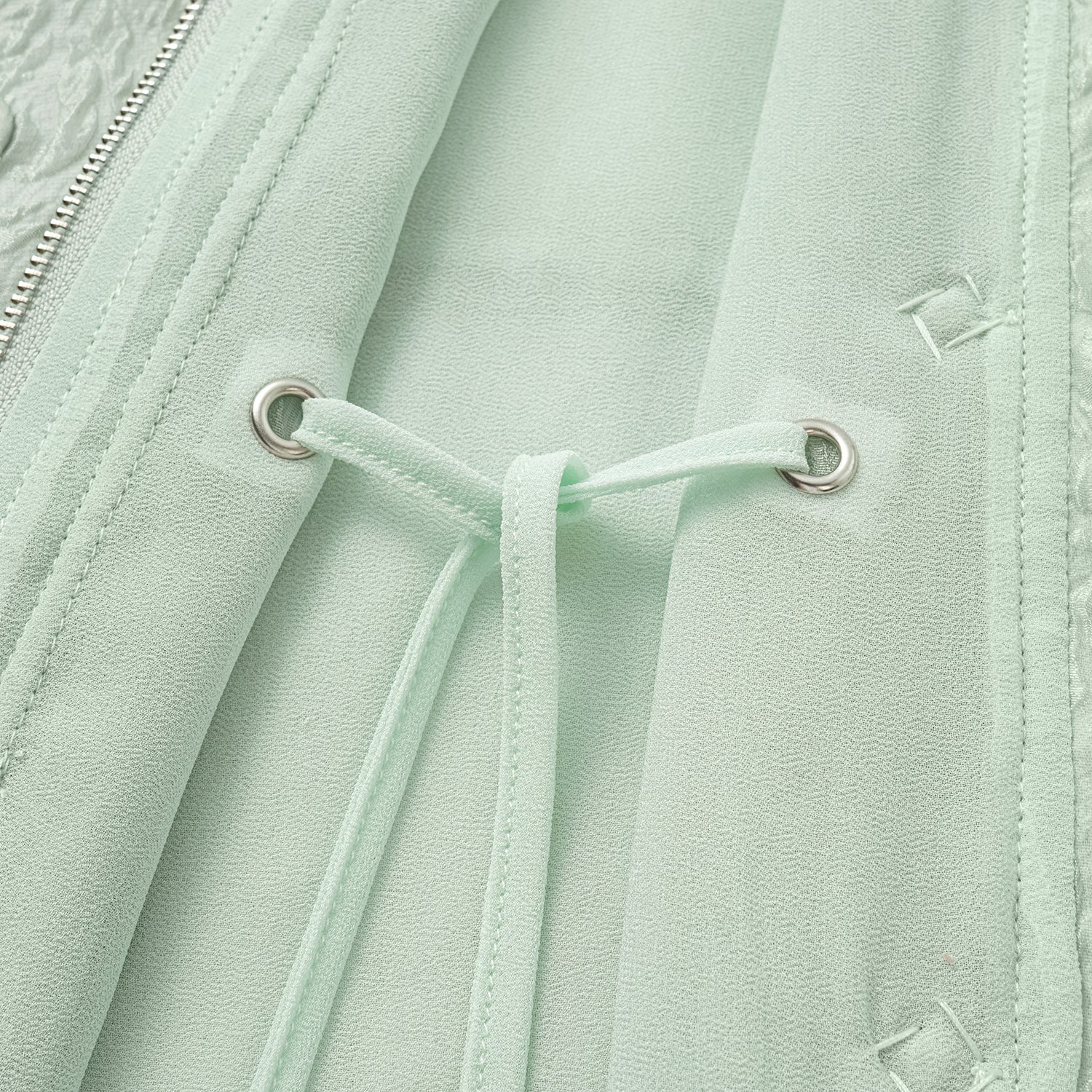 "Weekend at Monaco." 立體提花狩獵外套—Pepper Mint