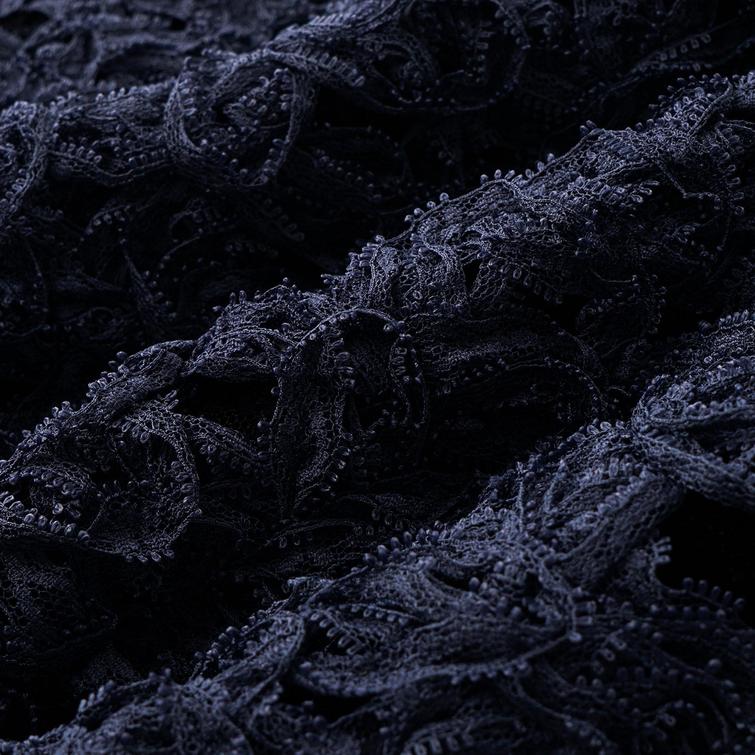 “Sloane Ave."繞畫織藝鏤花蕾絲短褲—Indigo Ballad布爾藍調