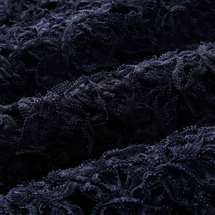 “Sloane Ave."繞畫織藝鏤花蕾絲外套—Indigo Ballad布爾藍調