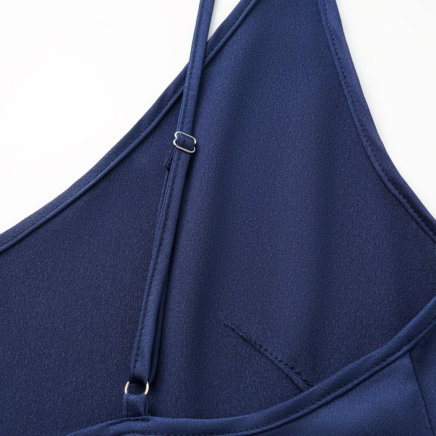 “Sloane Ave."繞畫織藝鏤花蕾絲細肩帶背心—Indigo Ballad布爾藍調