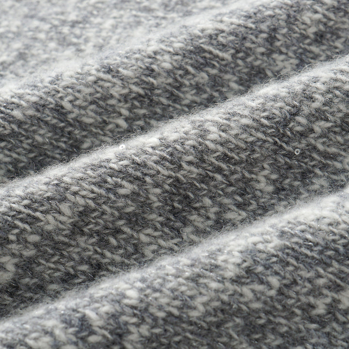 “Winter Diary” 100% Cashmere頂級Slub極細絨柔星點針織披巾—Ash Cloud灰霧嵐雲