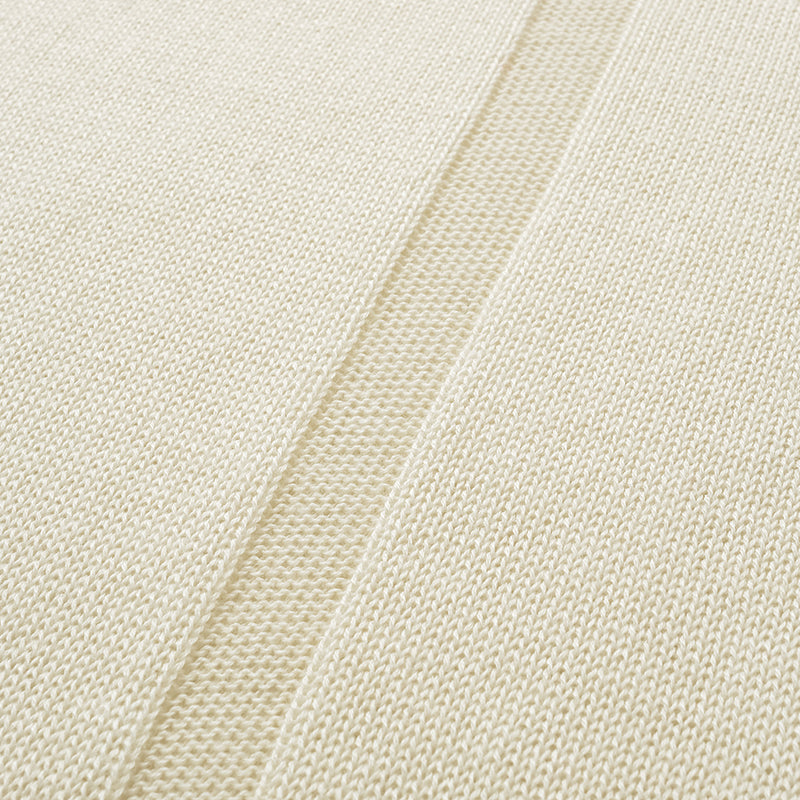 “Winter Diary” Silk Cashmere 基礎款上衣—白