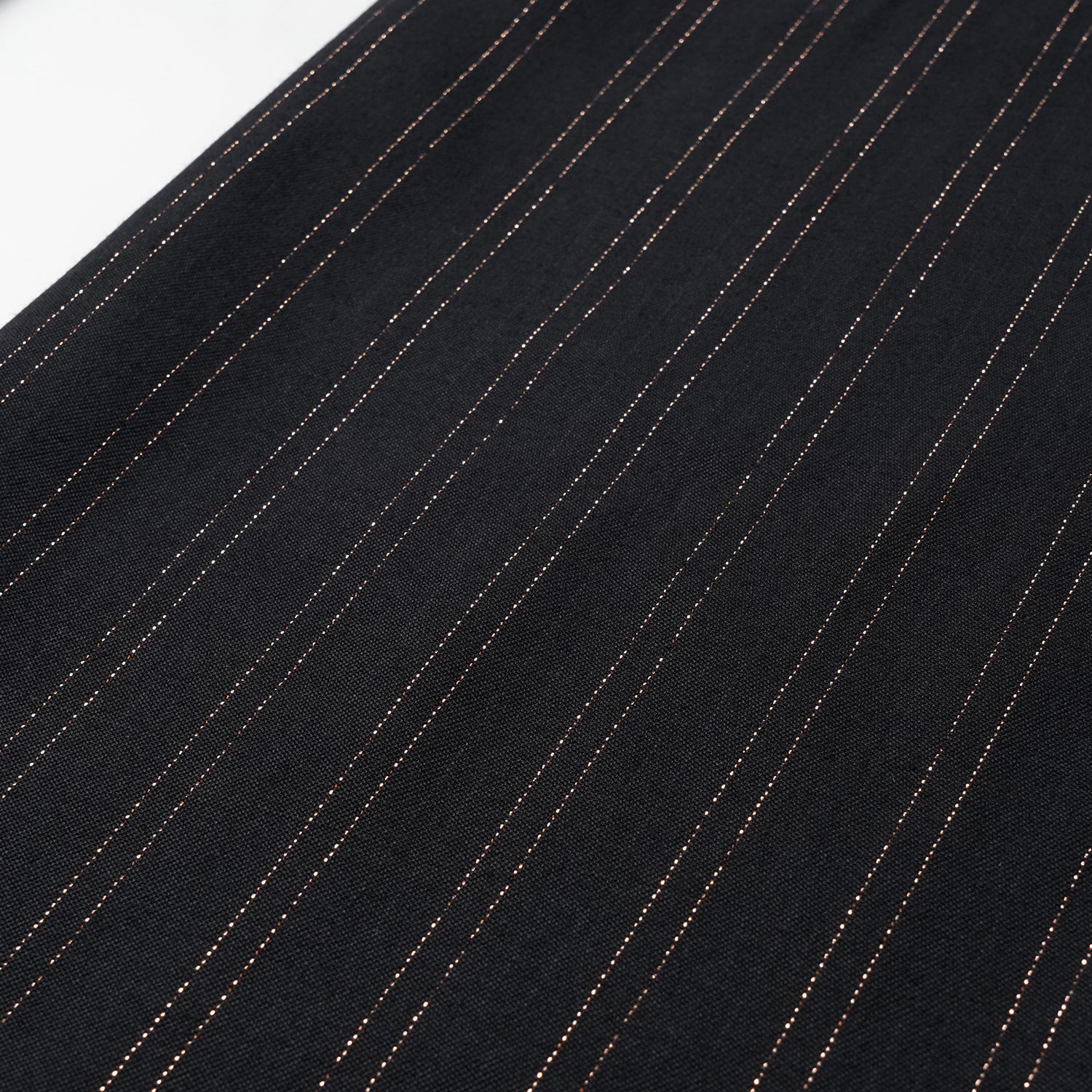 "Speak Sleek." 義大利織金工藝直條喇叭褲—Indigo