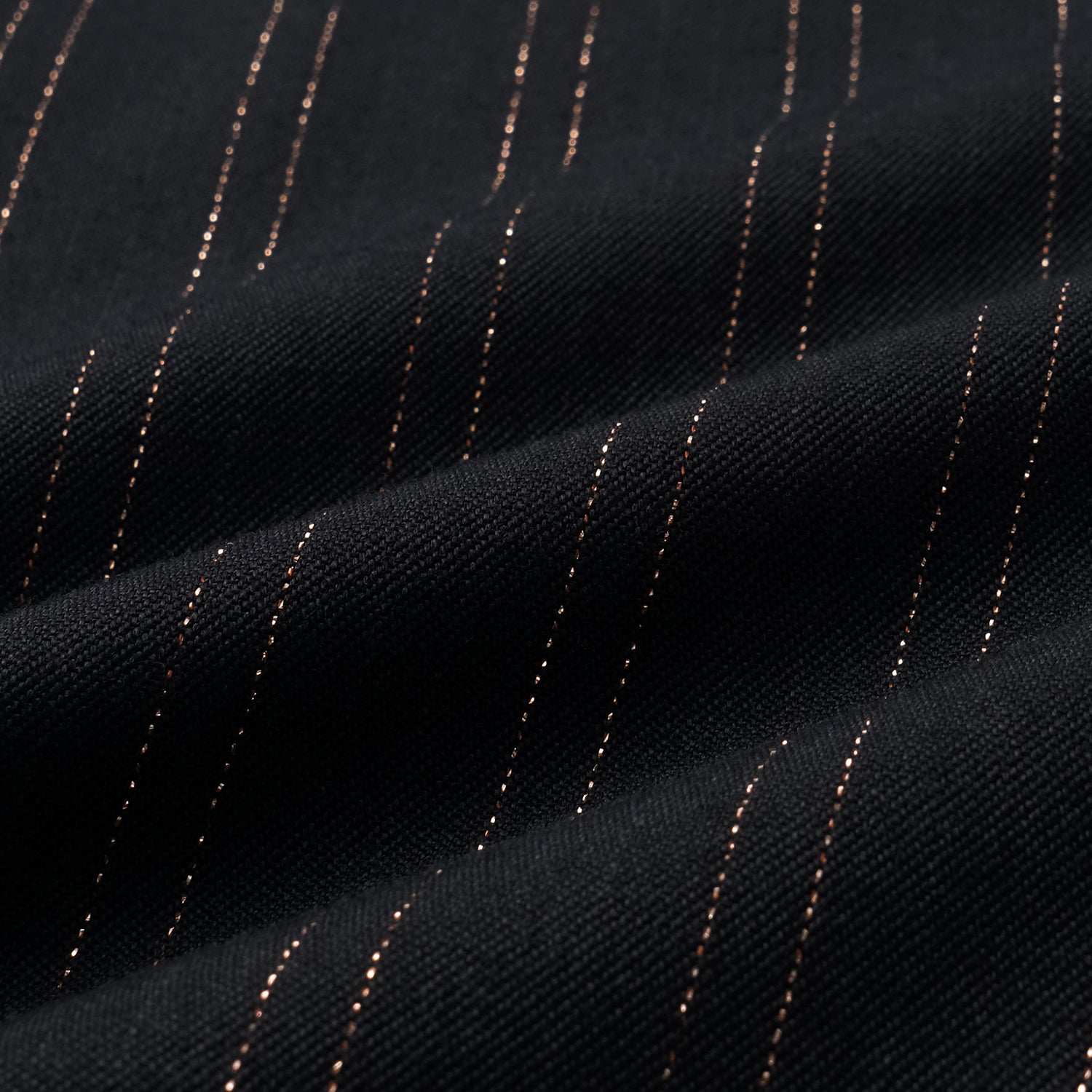 "Speak Sleek." 義大利織金工藝直條喇叭褲—Indigo