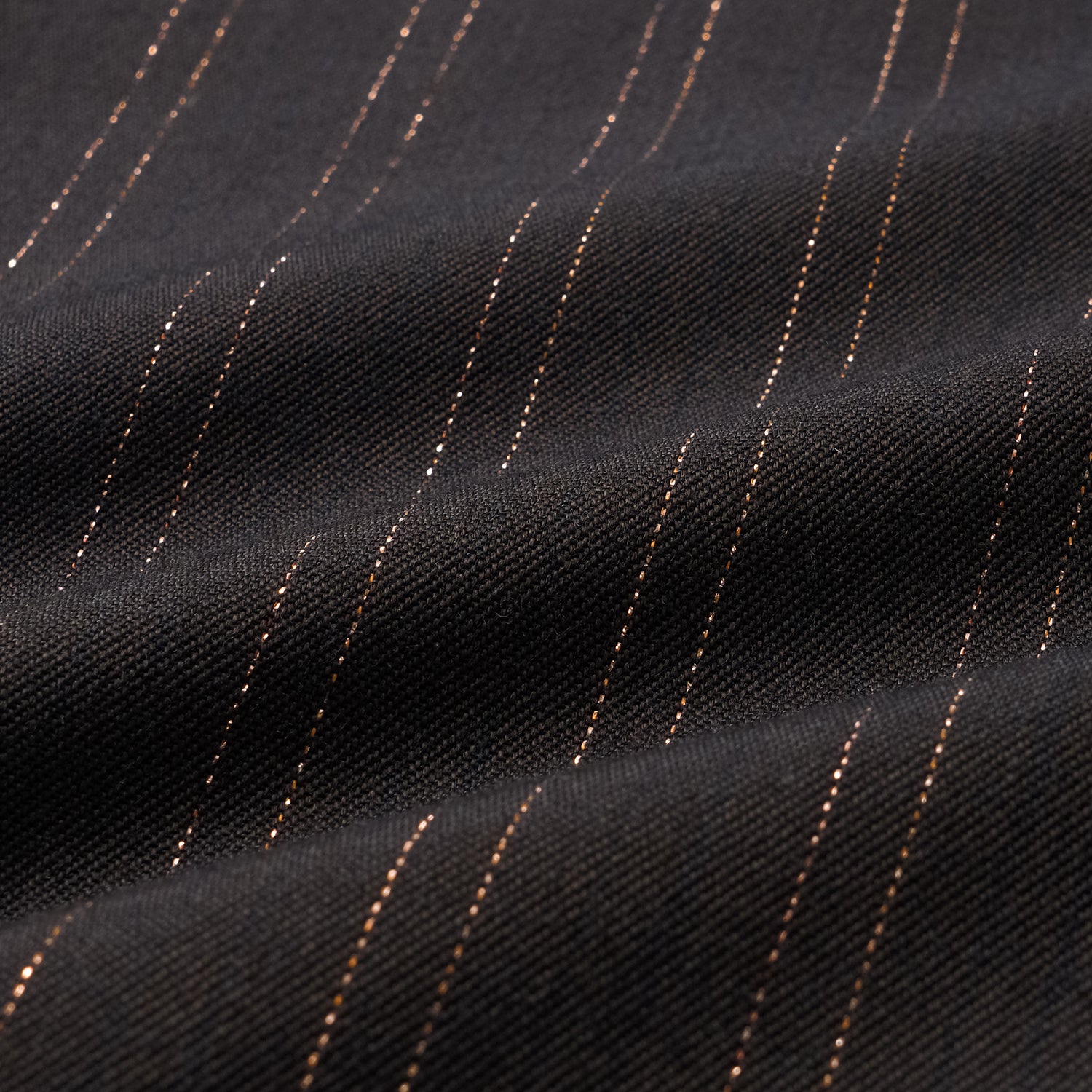 "Speak Sleek." 義大利織金工藝直條喇叭褲—Ink