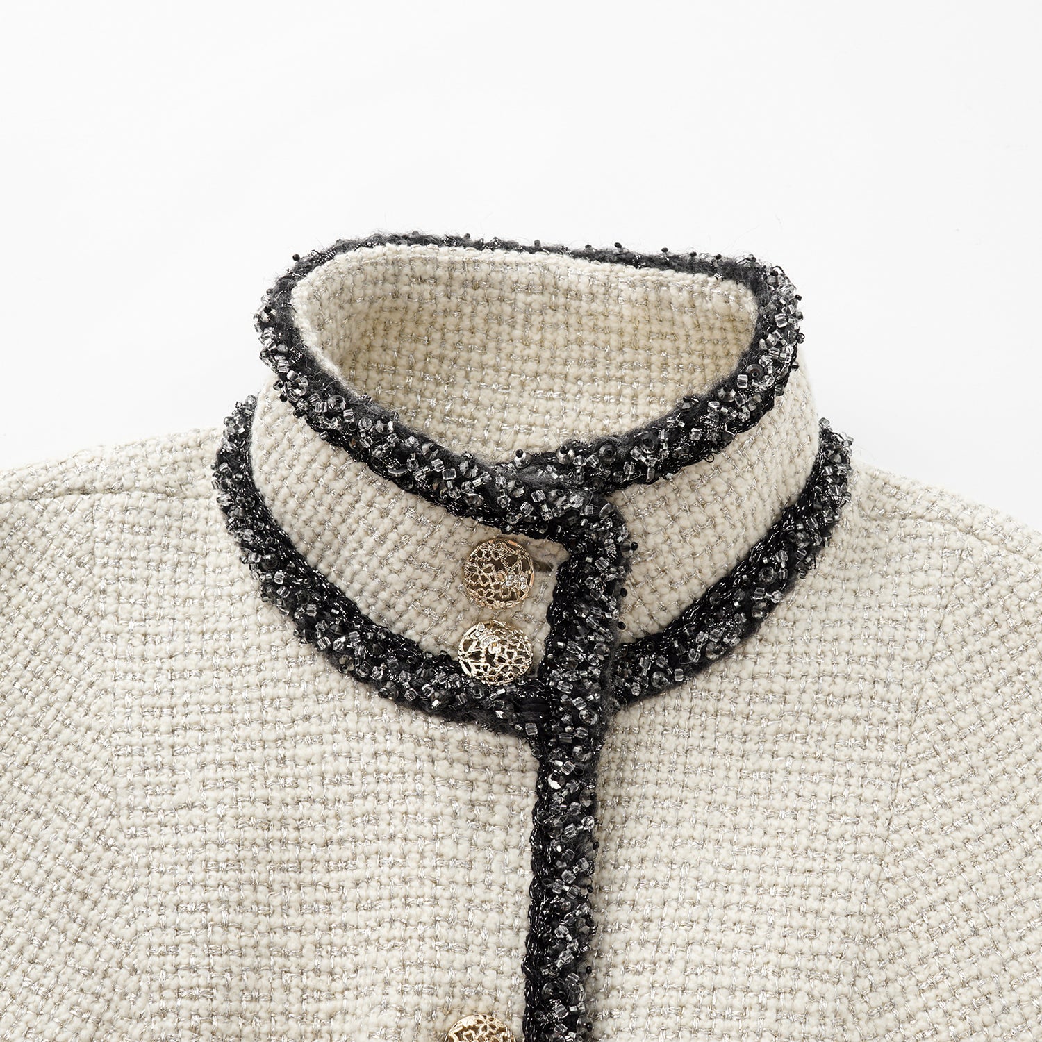 "Chelsea Citywalk." 羊毛真絲立體築理銀織花呢修身馬甲背心洋裝—Bronte Muse勃朗特繆思