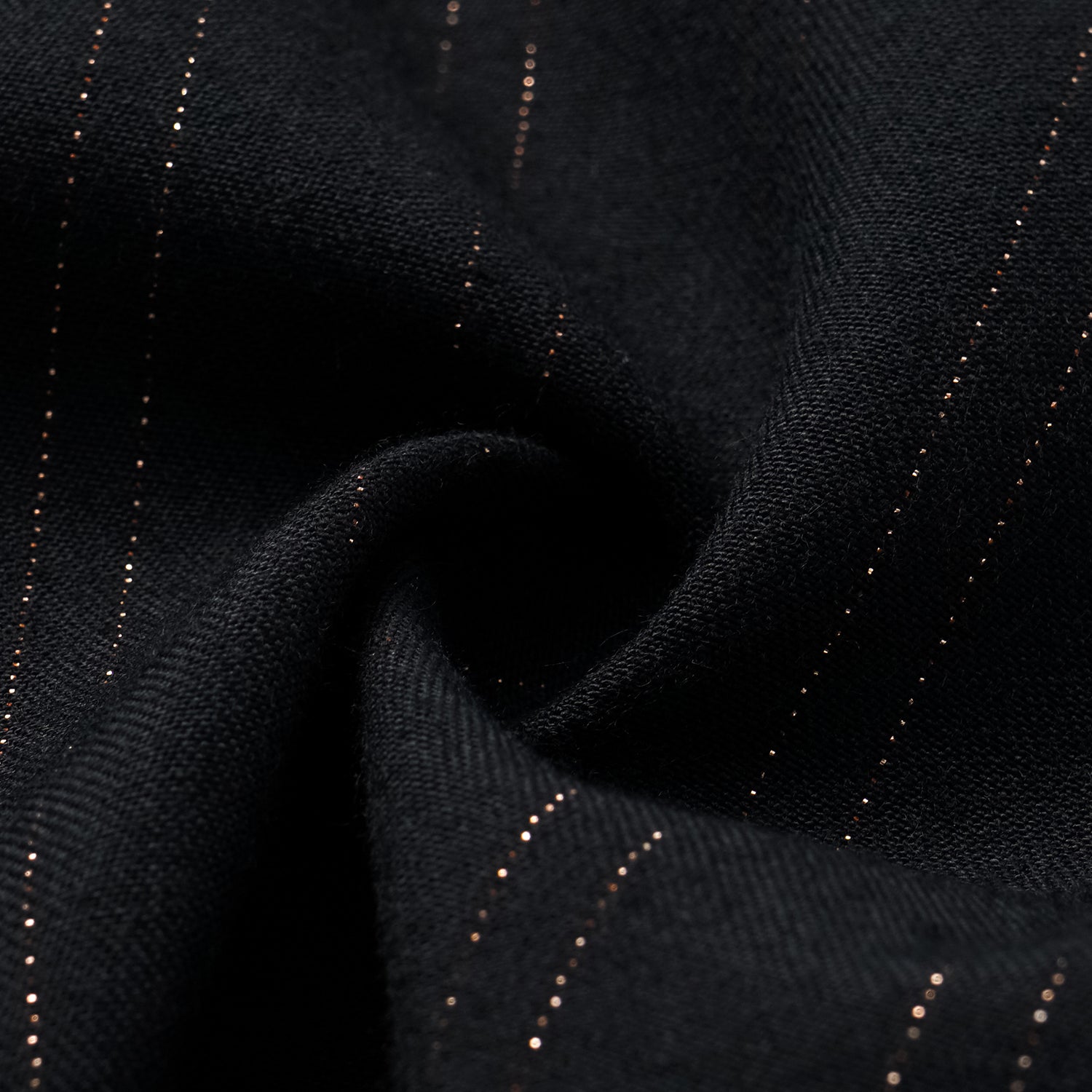 "Speak Sleek." 義大利織金工藝直條oversized西裝外套—Indigo