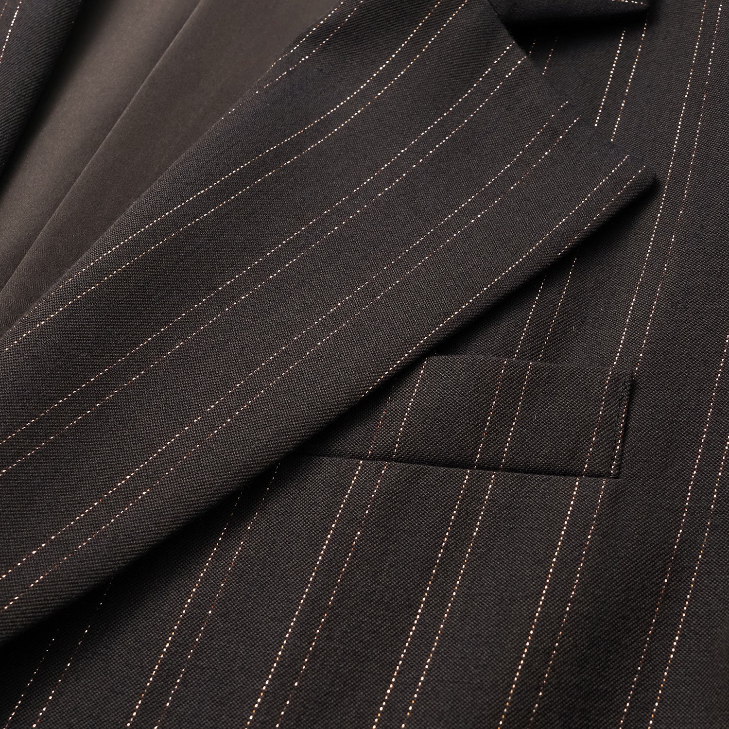 "Speak Sleek." 義大利織金工藝直條oversized西裝外套—InK