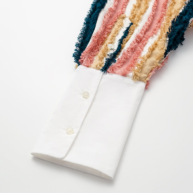 "Westminster Weekdays" 義大利立體拼接工藝面料Oversized襯衫