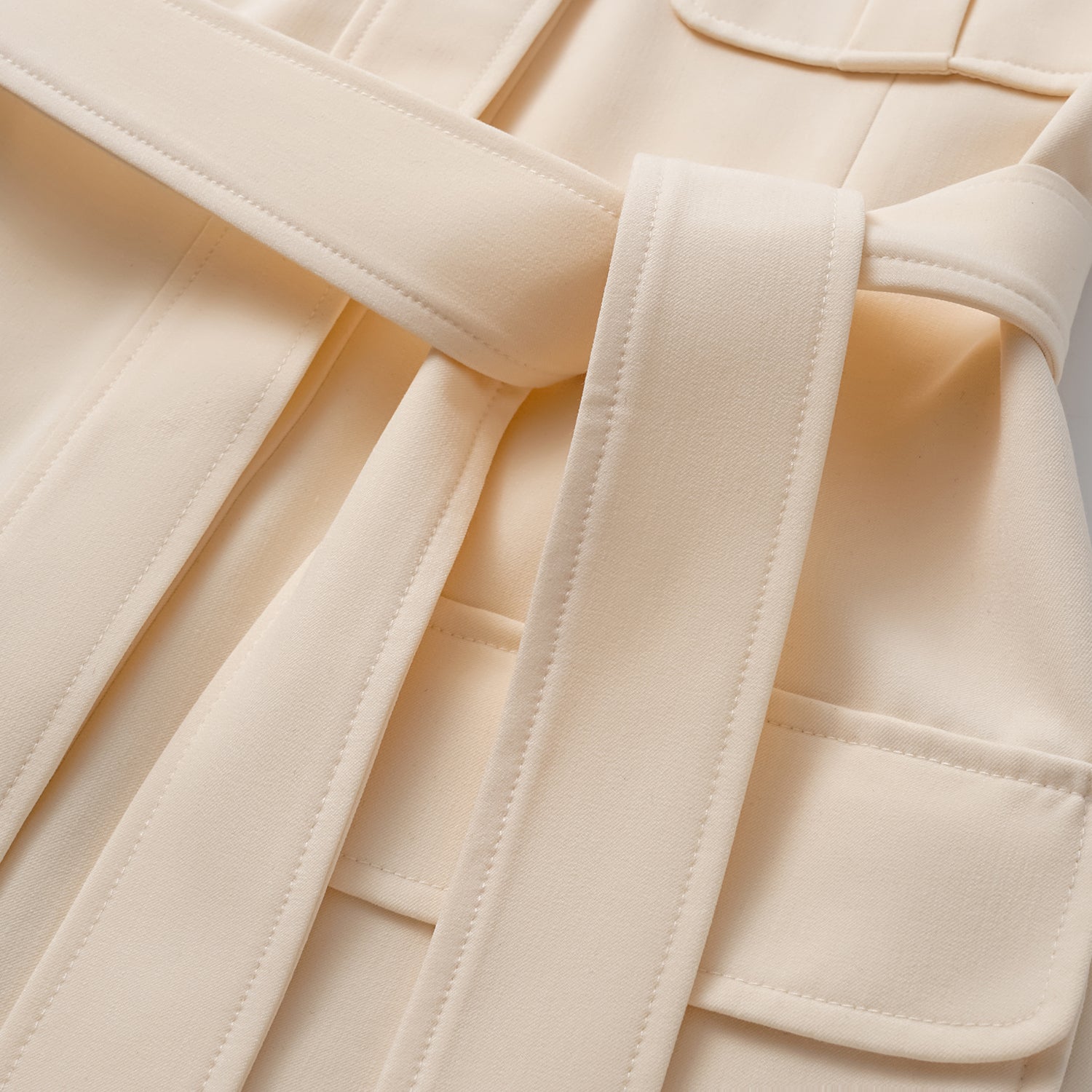 "Weekend at Monaco." 義大利肌理面料狩獵馬甲背心—Beige