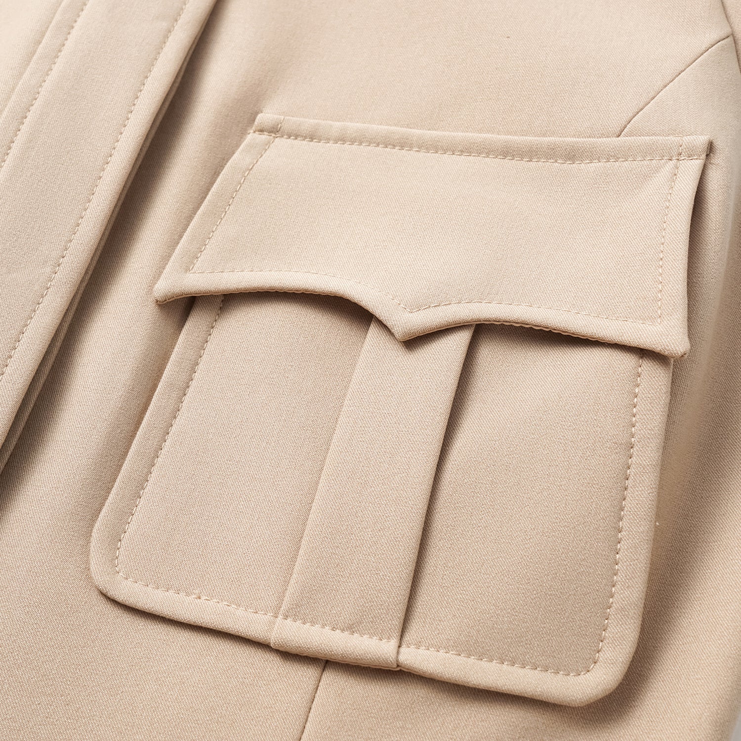 "Weekend at Monaco." 義大利肌理面料狩獵馬甲背心—Taupe