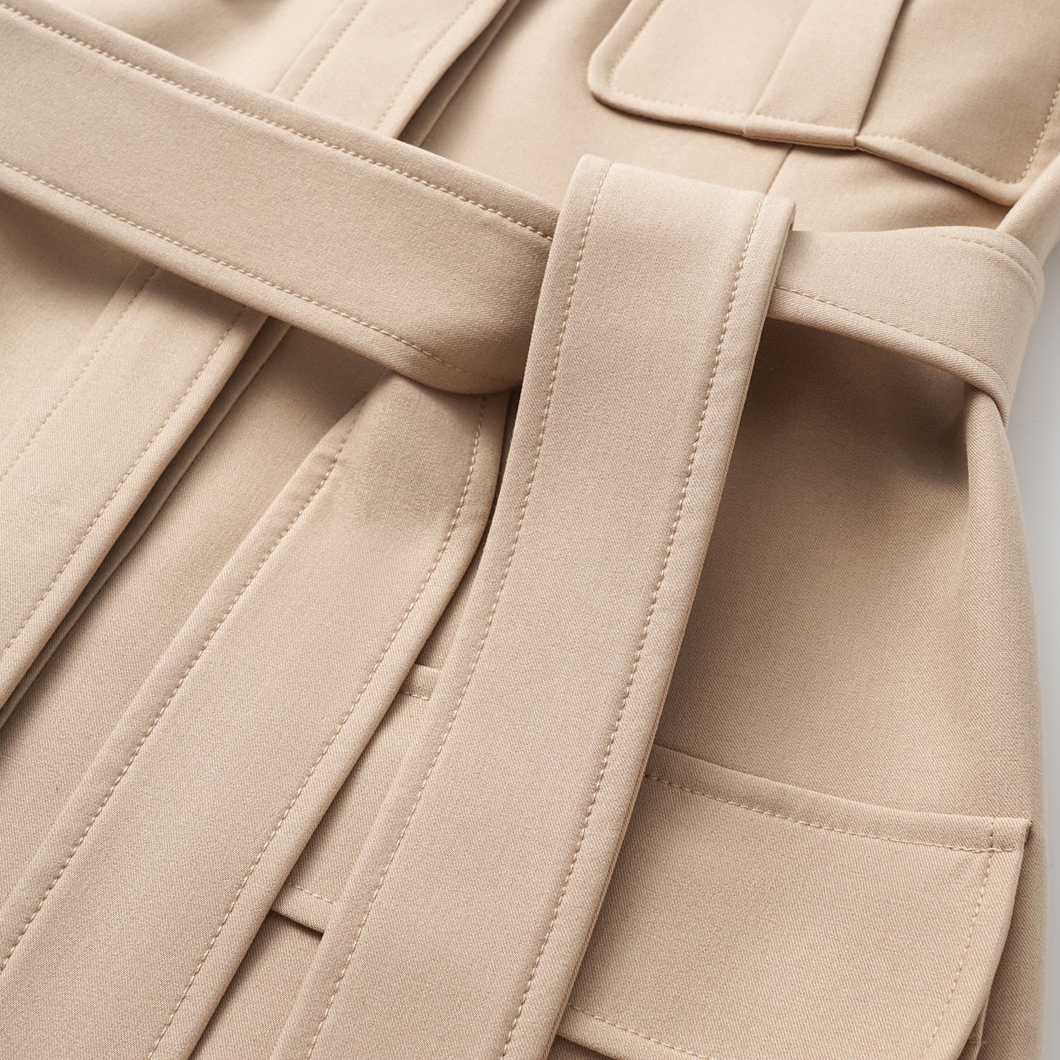 "Weekend at Monaco." 義大利肌理面料狩獵馬甲背心—Taupe