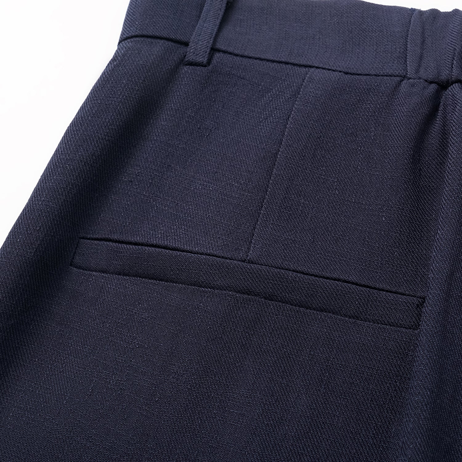 "Weekend at Monaco." 特殊絲竹肌理工藝醋酸休閒九分褲—Ink