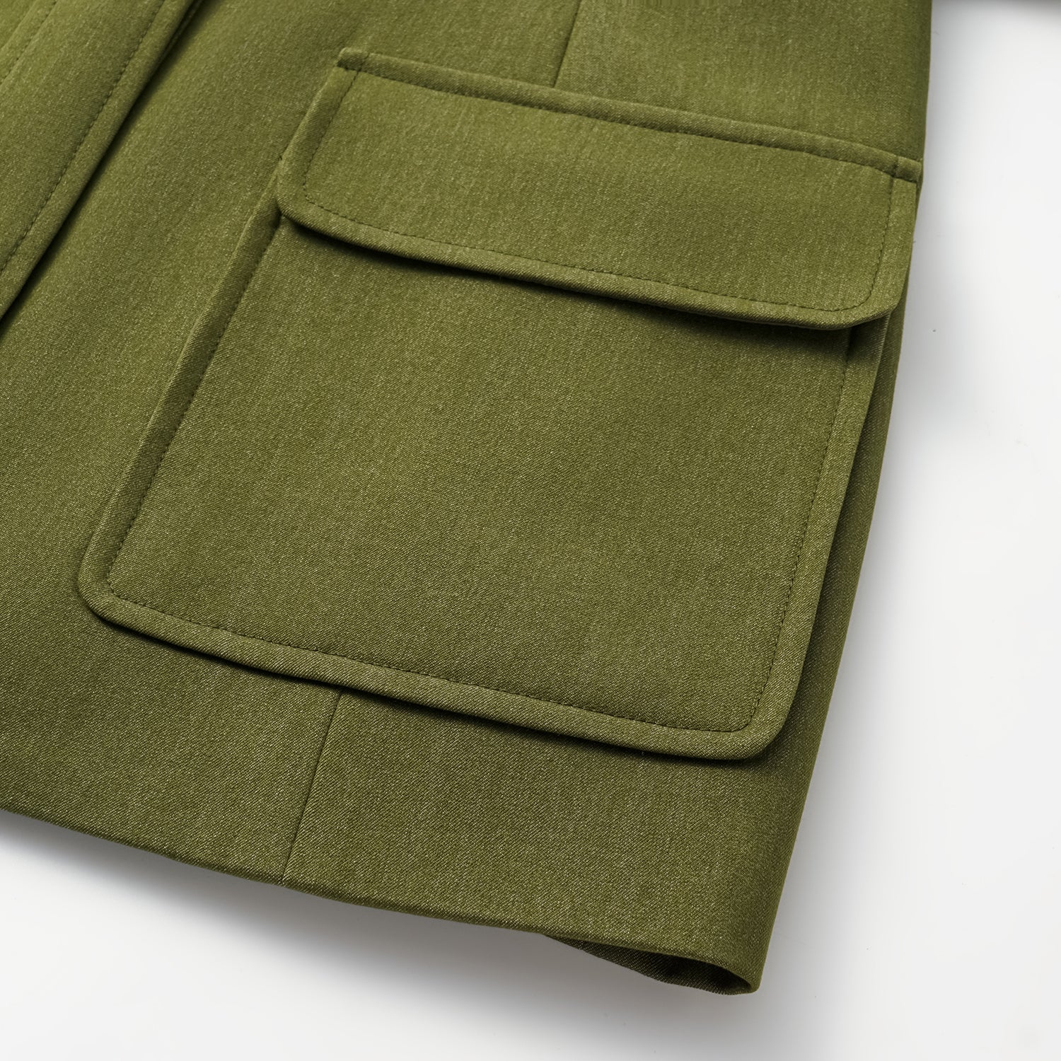 "Weekend at Monaco." 義大利肌理面料狩獵馬甲背心—Pistachio