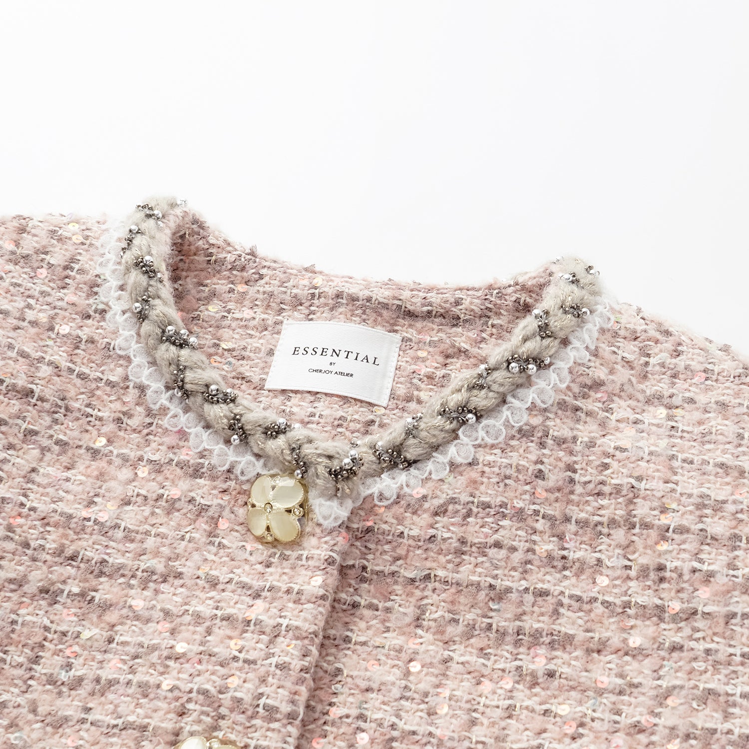 “Chelsea tea time.” 經典No.6花呢外套—Pink marshmallow