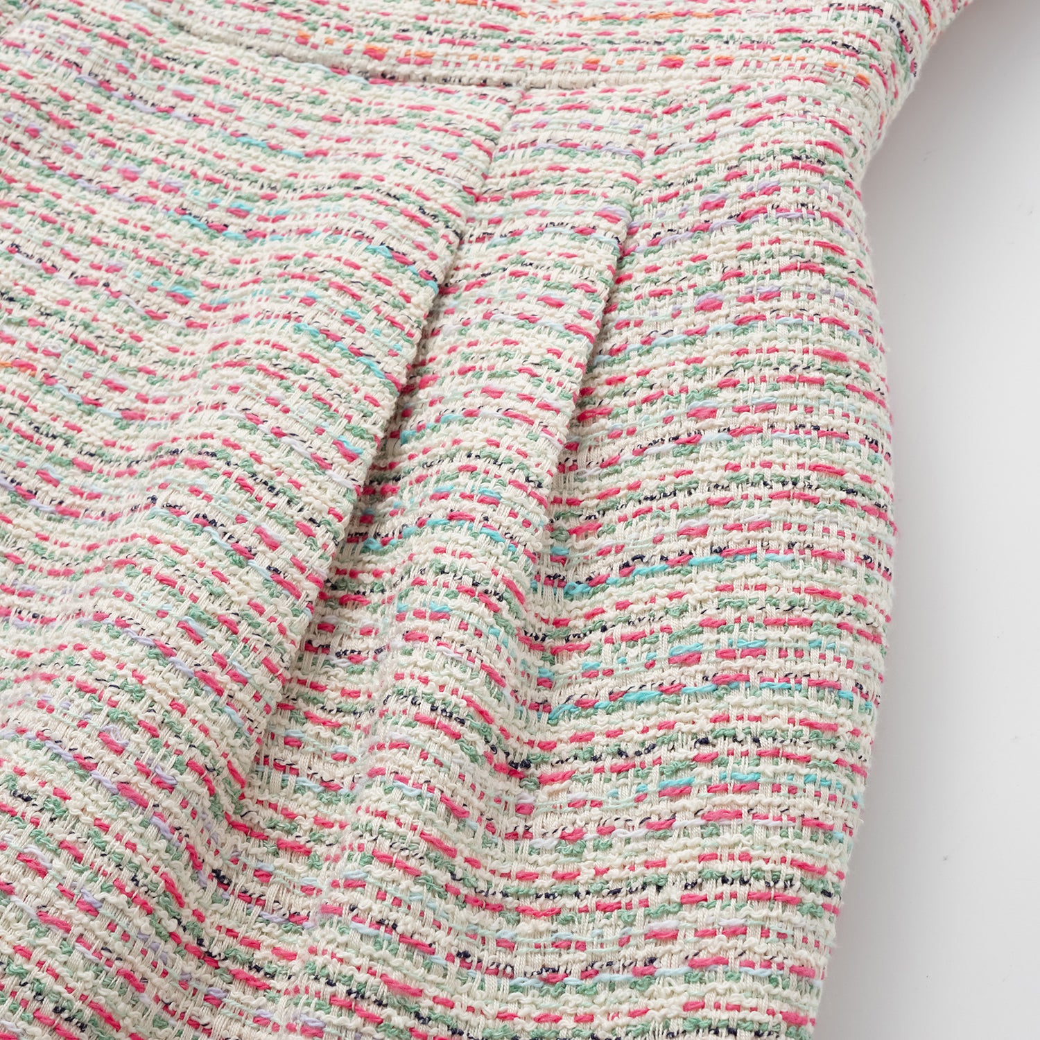 "Arcade of CherJoy Atelier."  法國夏日輕薄花呢立體剪裁修身桃心領洋裝—Tutti Frutti