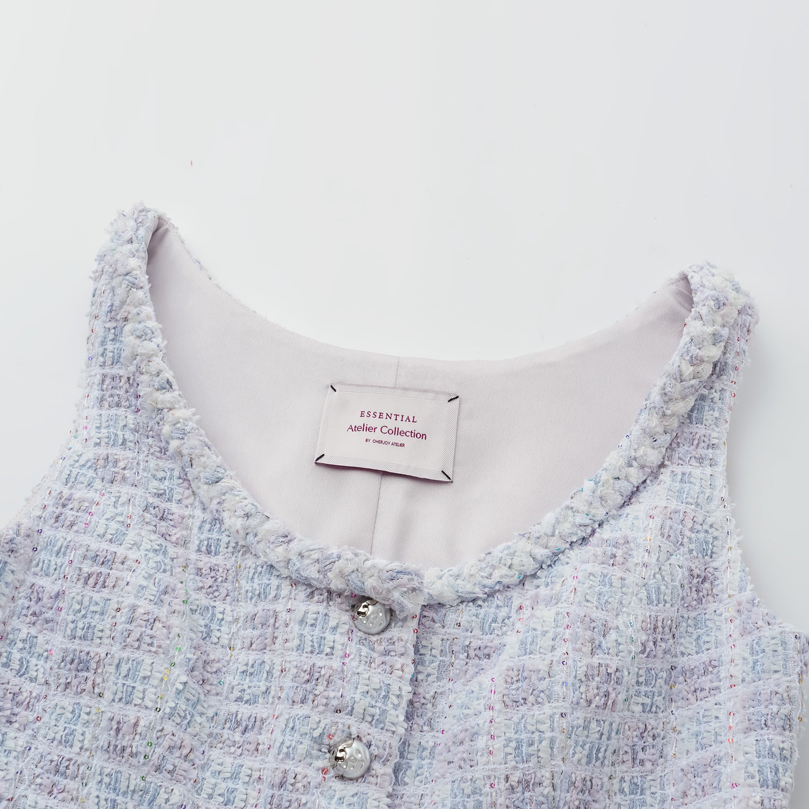 "Sloane Ave." 法國夏日輕薄花呢背心—The Garden of Monet莫內花園